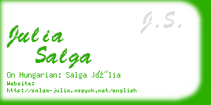 julia salga business card